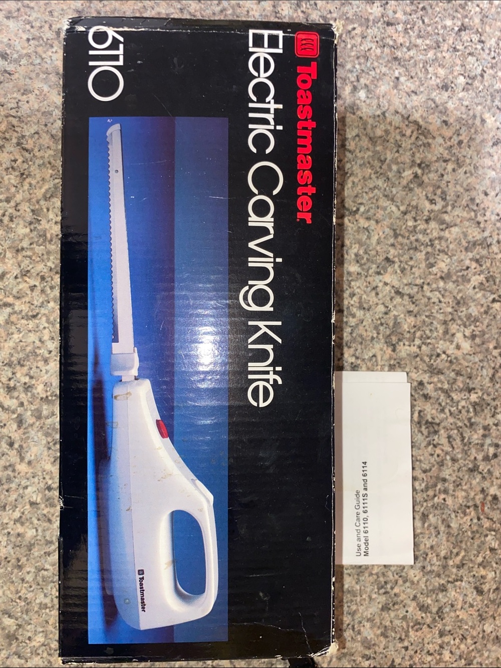 White Electric Carving Knife by toastmaster